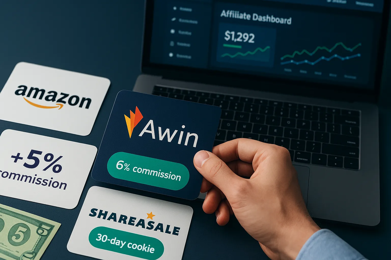 Comparaison et sélection de programmes d'affiliation avec différents taux de commission
